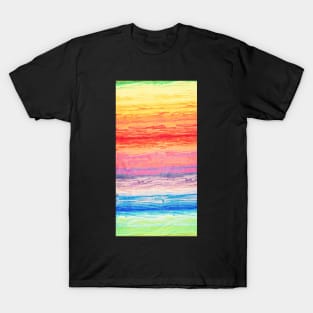 Watercolor Rainbow Stripes T-Shirt